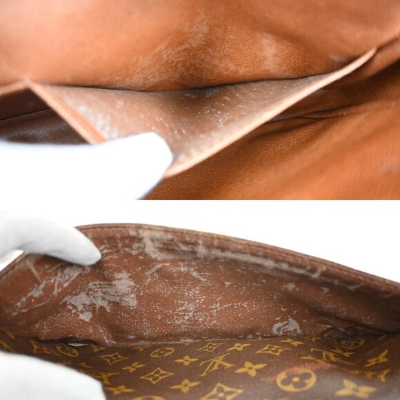 LOUIS VUITTON Compiegne 28 Clutch Bag Monogram Leather Brown GHW M51845 67EF134 - Picture 14 of 16